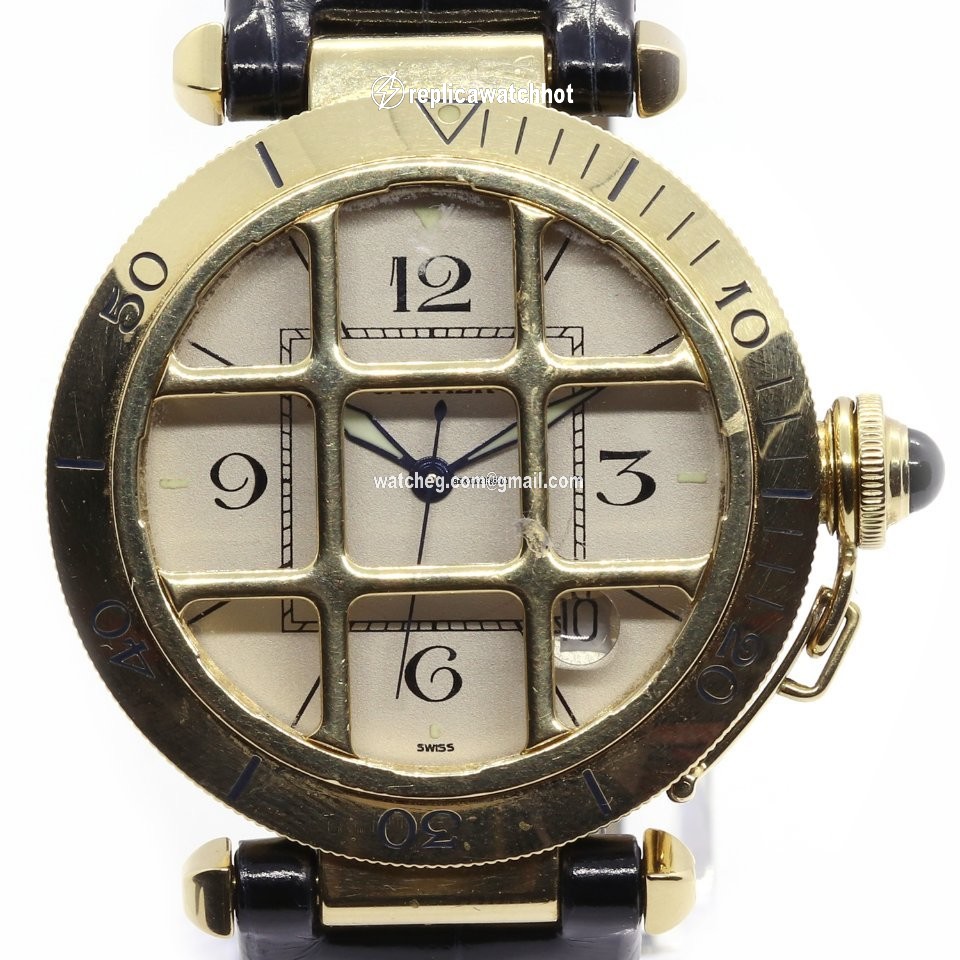 Cartier Pasha Mens watch Unisex Automatic Yellow gold 1021
