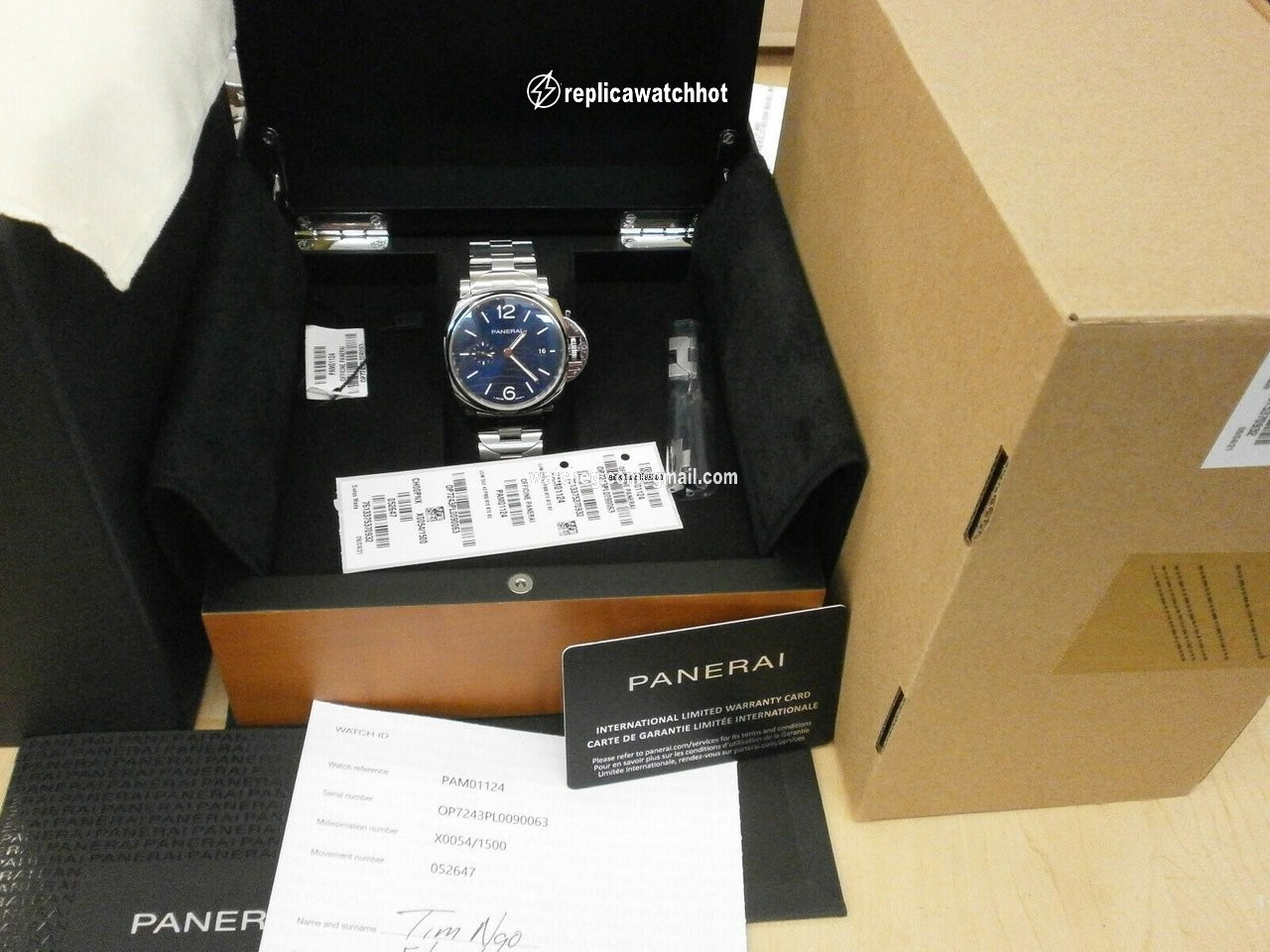 Panerai Mens watch Unisex Automatic Steel 1124