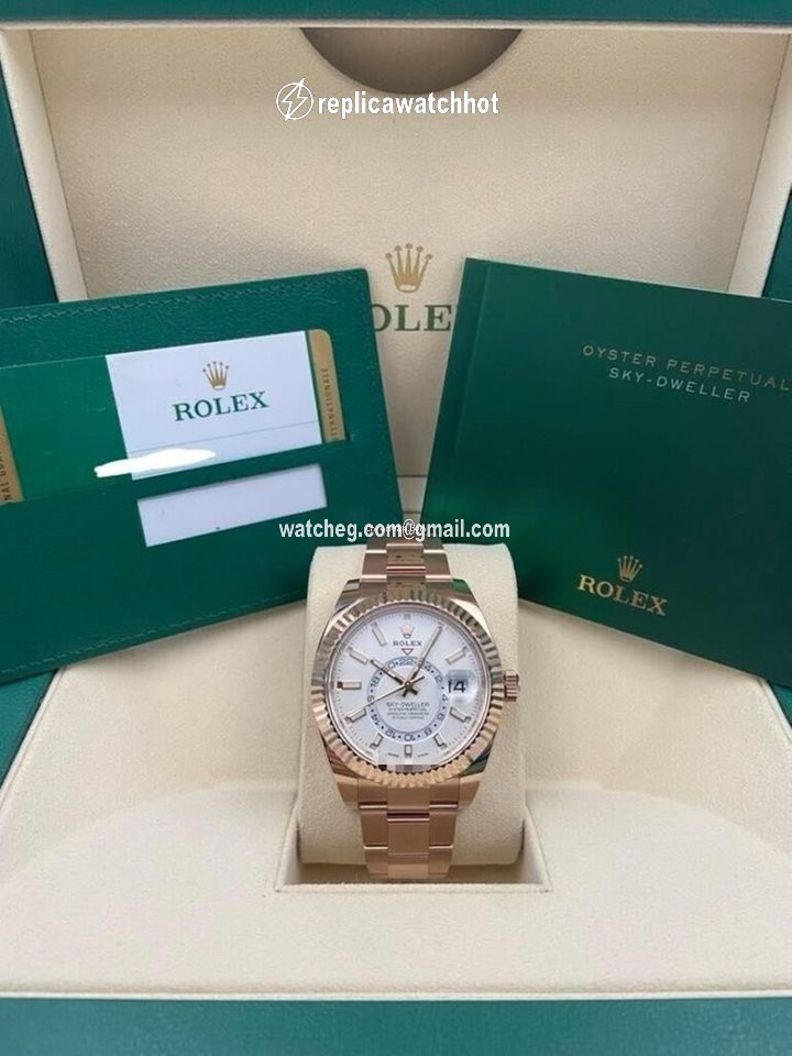 Rolex Sky-Dweller Mens watch Unisex Rose gold Automatic 326935-0005