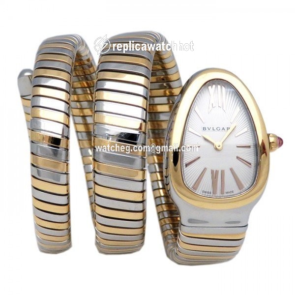 Bulgari Serpenti Quartz Gold Steel SP35C6SPG.2T