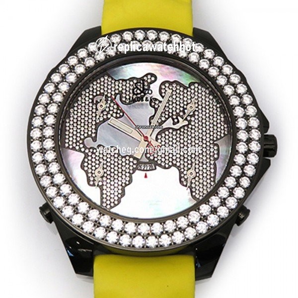 Jacob & Co. Five Time Zone Quartz Steel JC-47JDBMD