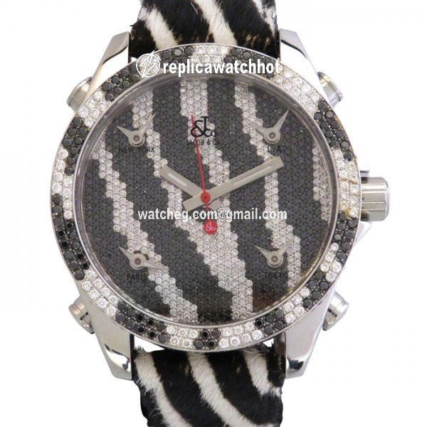 Jacob & Co. Five Time Zone Quartz Steel JC-M65D