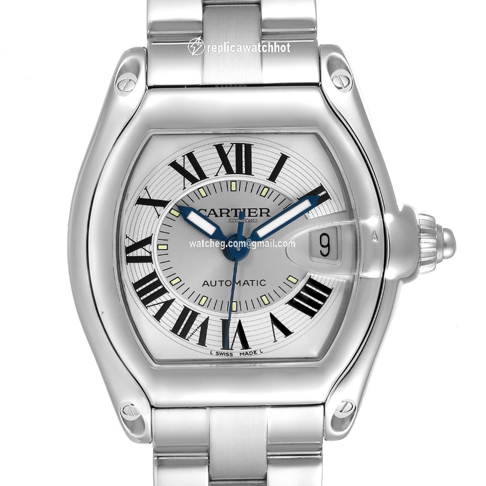 Cartier Roadster Mens watch Unisex Automatic Steel W62000V3