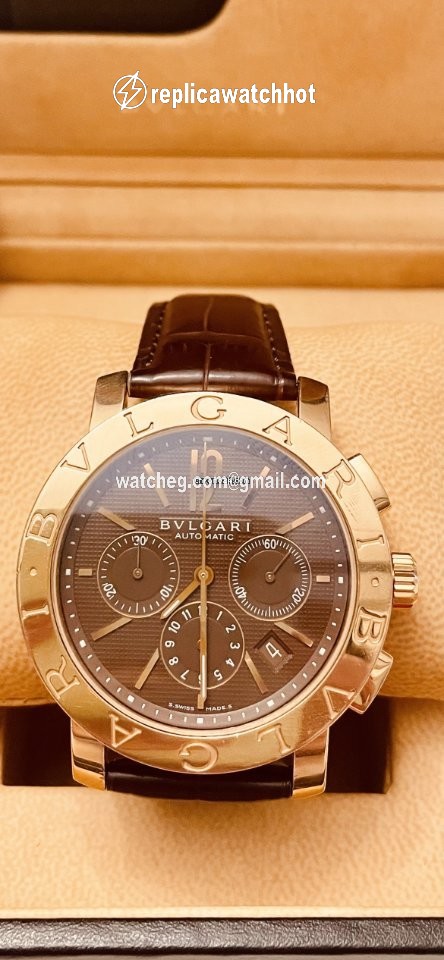 Bulgari Mens watch Unisex Automatic Rose gold 00381