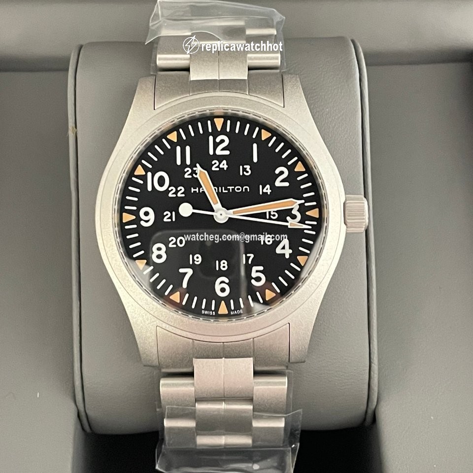 Hamilton Khaki Field Mens watch Unisex Manual winding Steel H69529133