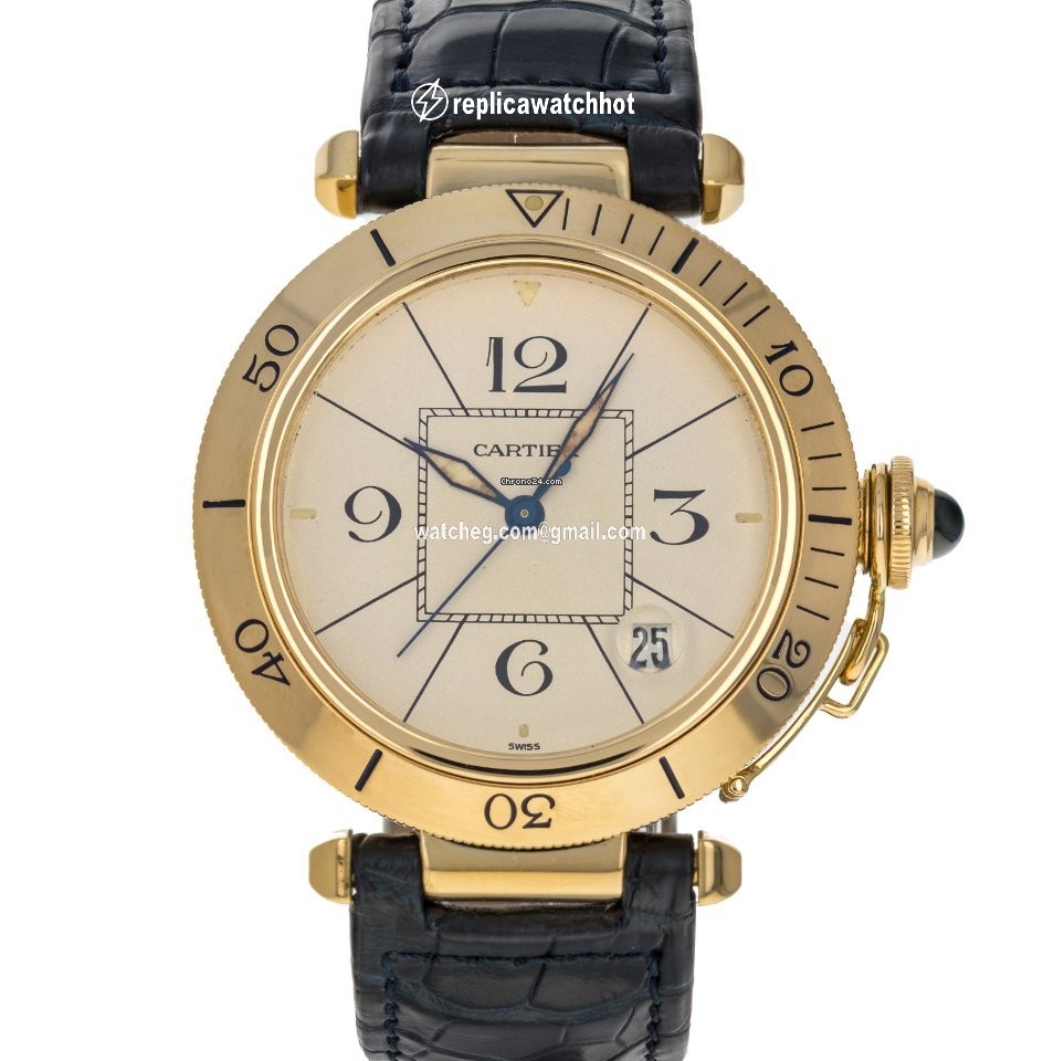 Cartier Pasha Mens watch Unisex Automatic Yellow gold 1020