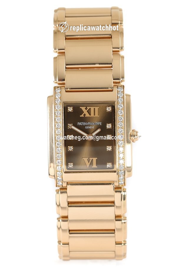 Patek Philippe Twenty~4 Womens watch Quartz Rose gold 4910 11R-010