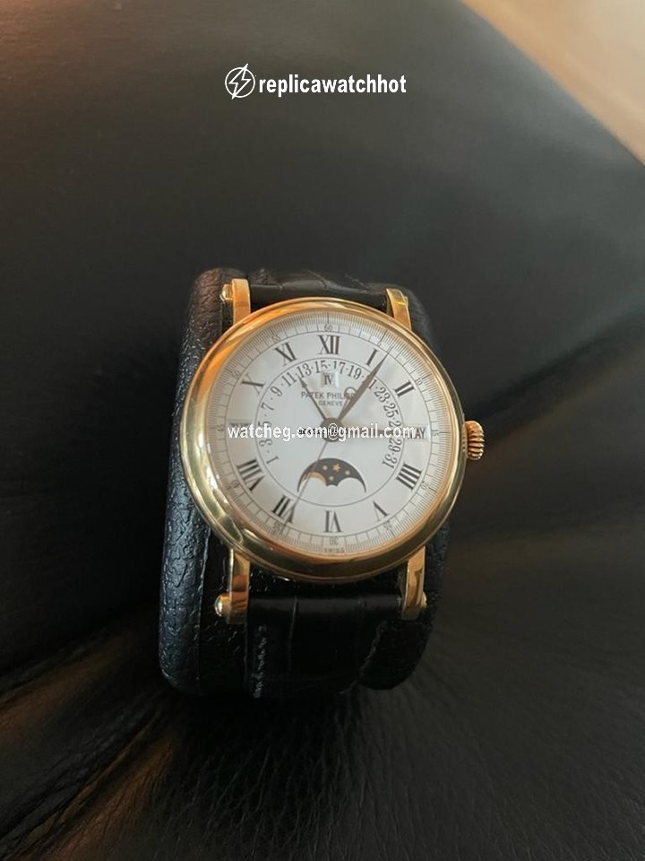 Patek Philippe Perpetual Calendar Mens watch Unisex Automatic Yellow gold 5059J