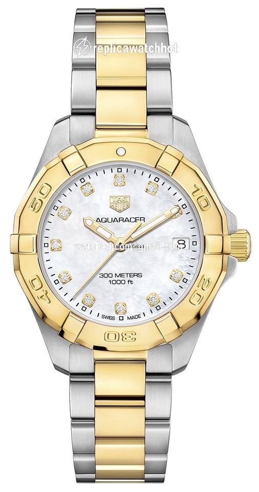TAG Heuer Aquaracer Lady Womens watch Quartz Gold Steel WBD1322.BB0320
