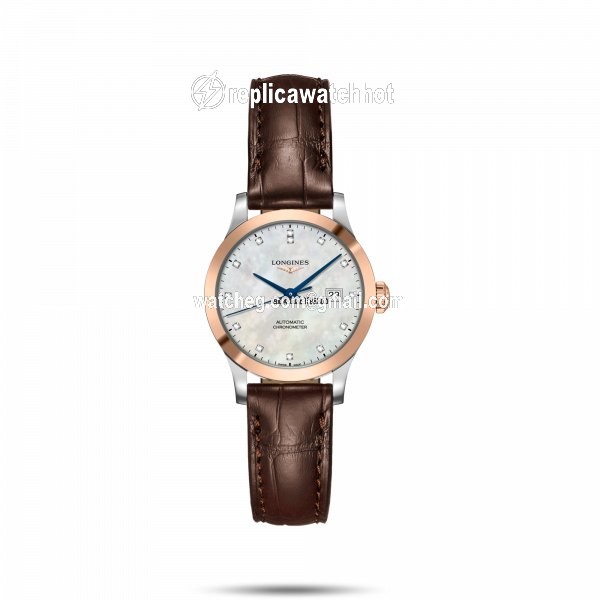 Longines Record Mens watch Unisex Automatic Gold Steel L2.321.5.87.2