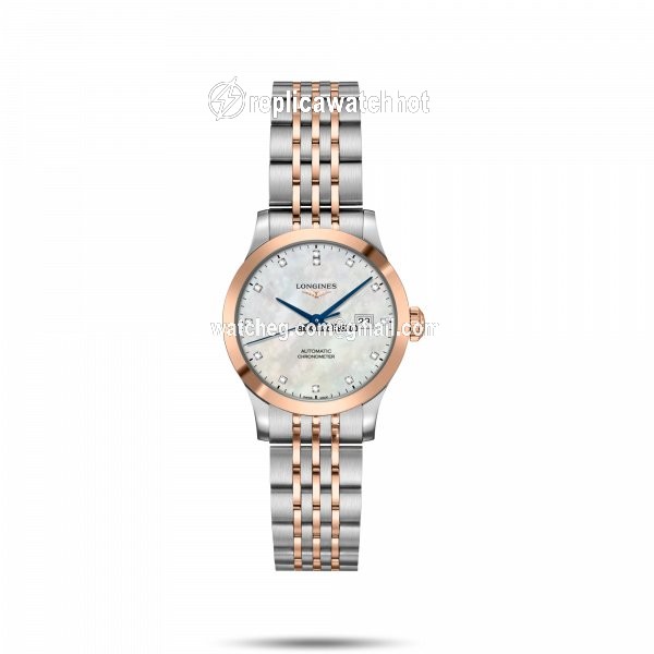 Longines Record Womens watch Automatic Gold Steel L2.321.5.87.7
