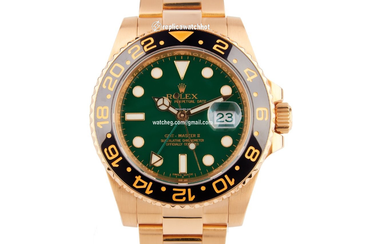 Rolex GMT-Master II Mens watch Unisex Yellow gold Automatic 116718