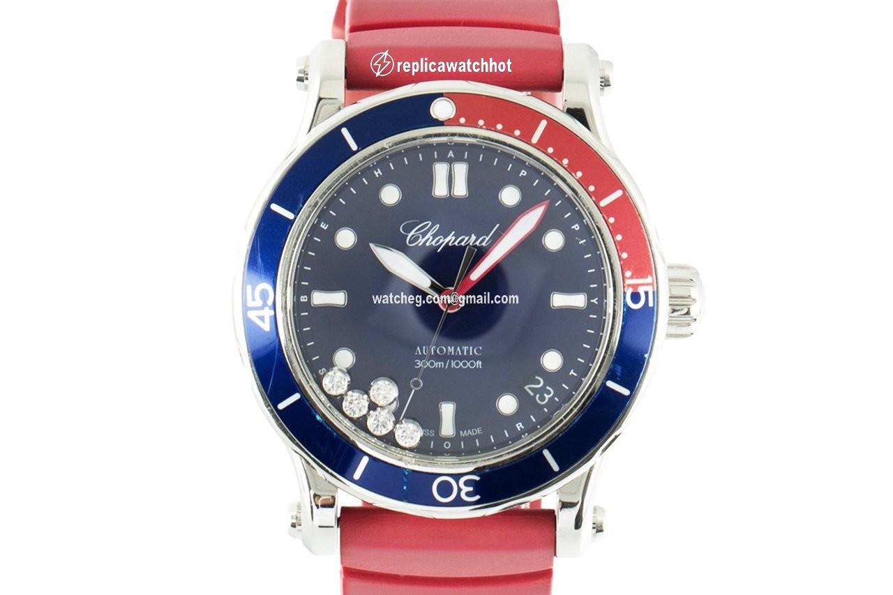 Chopard Happy Diamonds Womens watch Automatic Steel 278587-3002