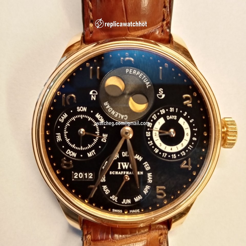 IWC Portuguese Perpetual Calendar Mens watch Unisex Automatic Rose gold IW502101