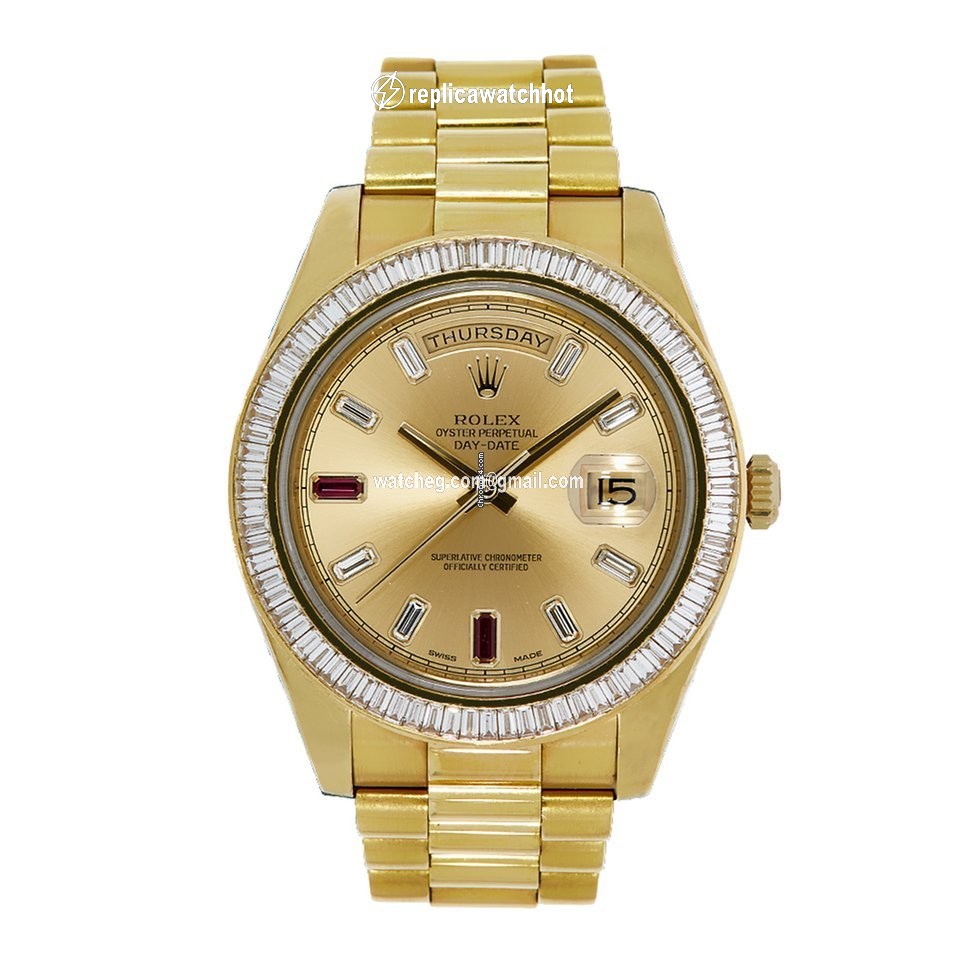 Rolex Day-Date II Mens watch Unisex Yellow gold Automatic 218398