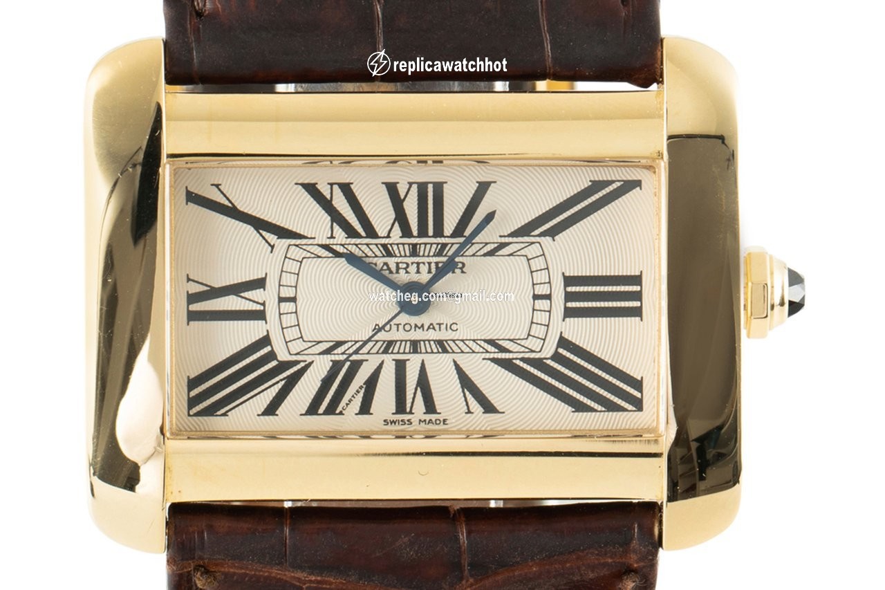 Cartier Tank Divan Mens watch Unisex Automatic Yellow gold 2603