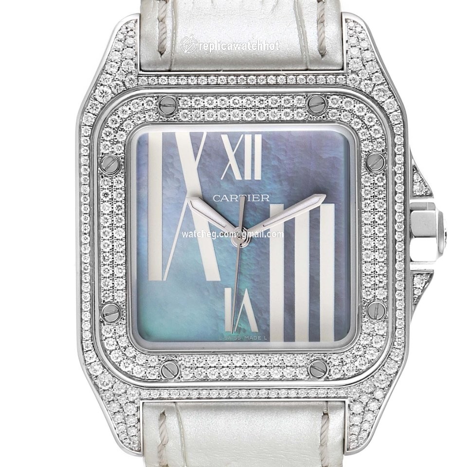 Cartier Santos 100 Womens watch Automatic White gold WM503251