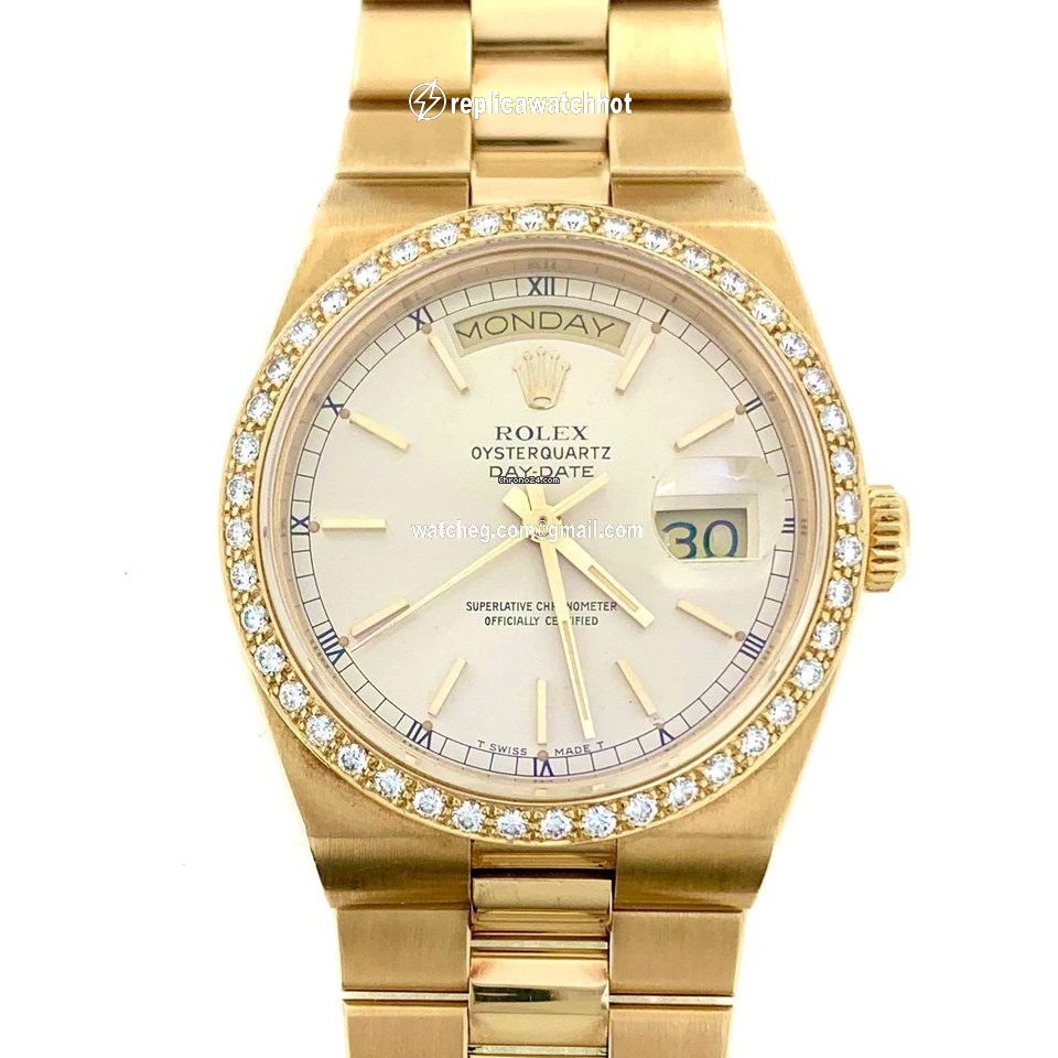 Rolex Day-Date Oysterquartz Yellow gold 19048