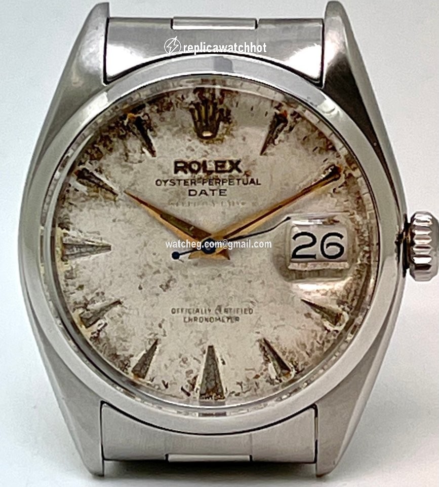 Rolex Oyster Perpetual Date Mens watch Unisex Steel Automatic 6534