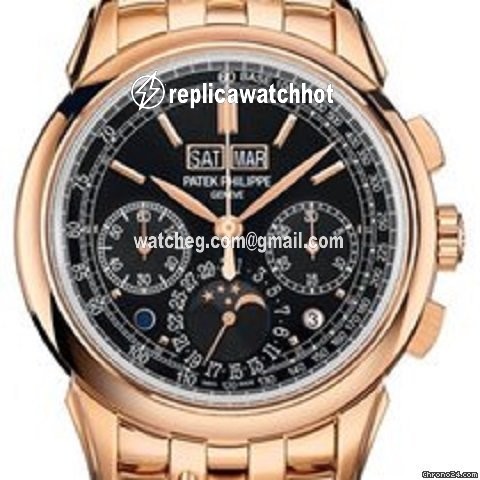 Patek Philippe Perpetual Calendar Chronograph Mens watch Unisex Manual winding Rose gold 5270 1R-001
