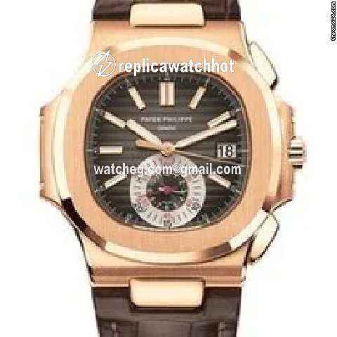Patek Philippe Nautilus Mens watch Unisex Automatic Rose gold 5980R-001