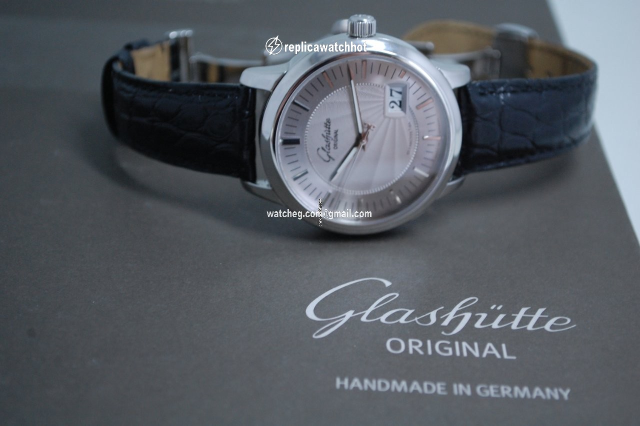Glashtte Original Senator Panorama Date Mens watch Unisex Automatic Steel 100-03-03-02-04