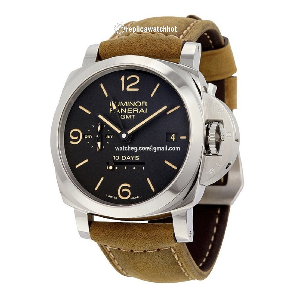Panerai Luminor 1950 10 Days GMT Mens watch Unisex Automatic Steel PAM00533