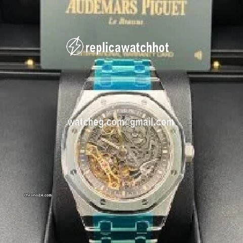 Audemars Piguet Royal Oak Double Balance Wheel Openworked Mens watch Unisex Automatic Steel 15407ST.OO.1220ST.01