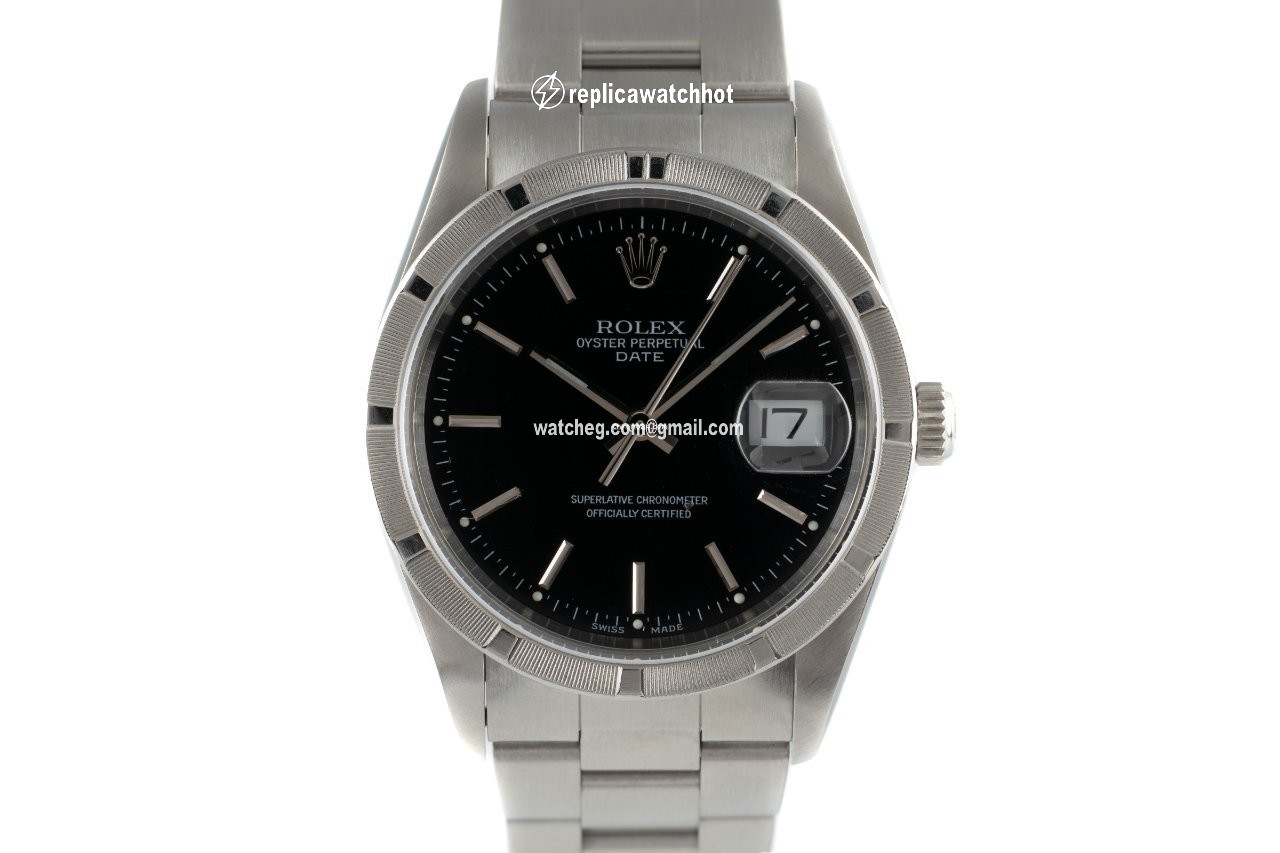 Rolex Oyster Perpetual Date Mens watch Unisex Steel Automatic 15210