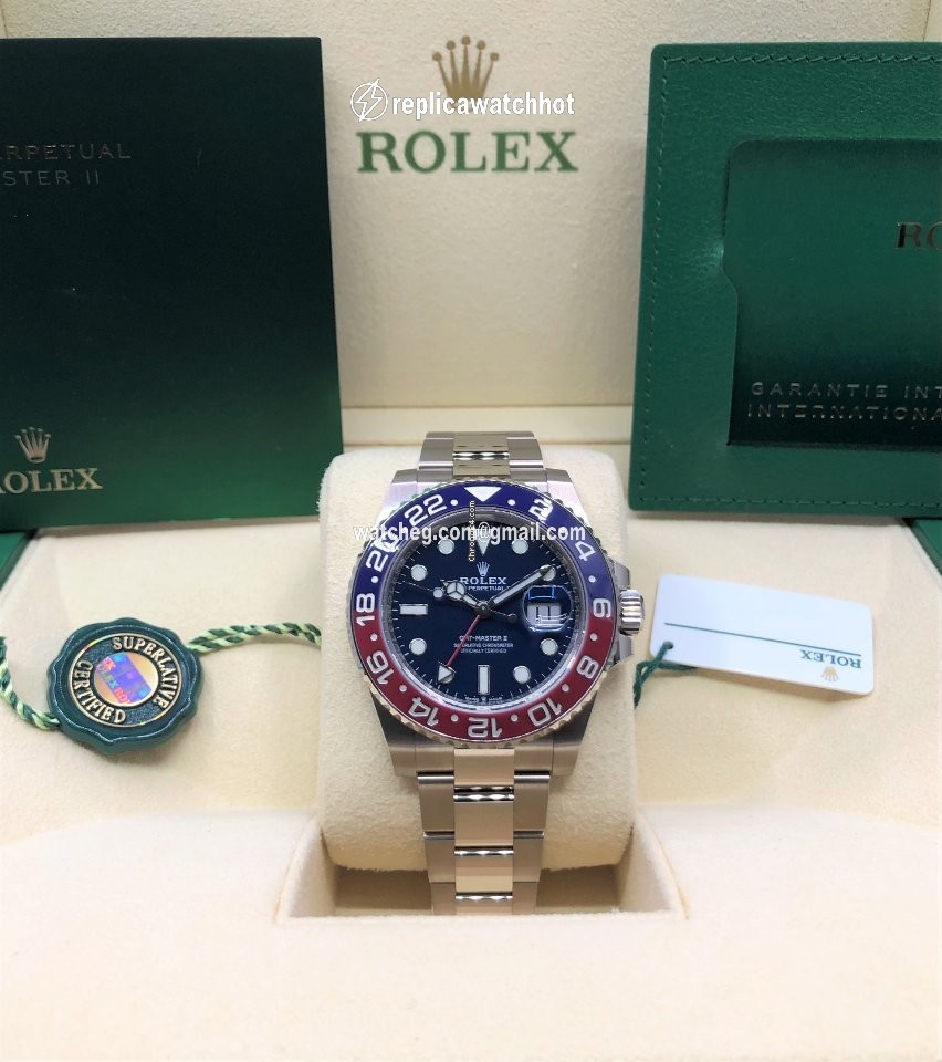 Rolex GMT-Master II Mens watch Unisex White gold Automatic 126719BLRO-0003