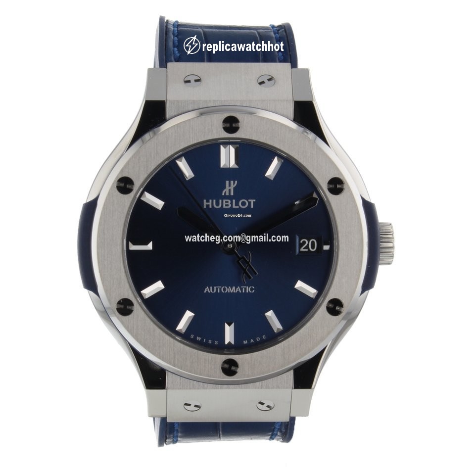 Hublot Classic Fusion Blue Mens watch Unisex Automatic Titanium 565NX7170LR