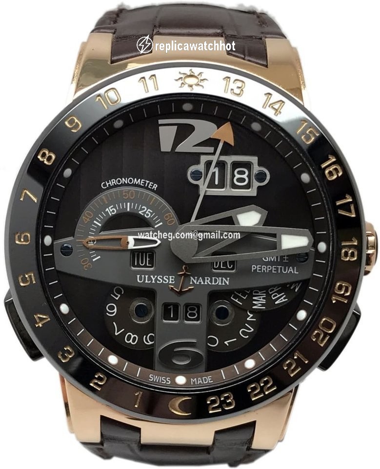 Ulysse Nardin El Toro  Black Toro Mens watch Unisex Automatic Rose gold 323-00