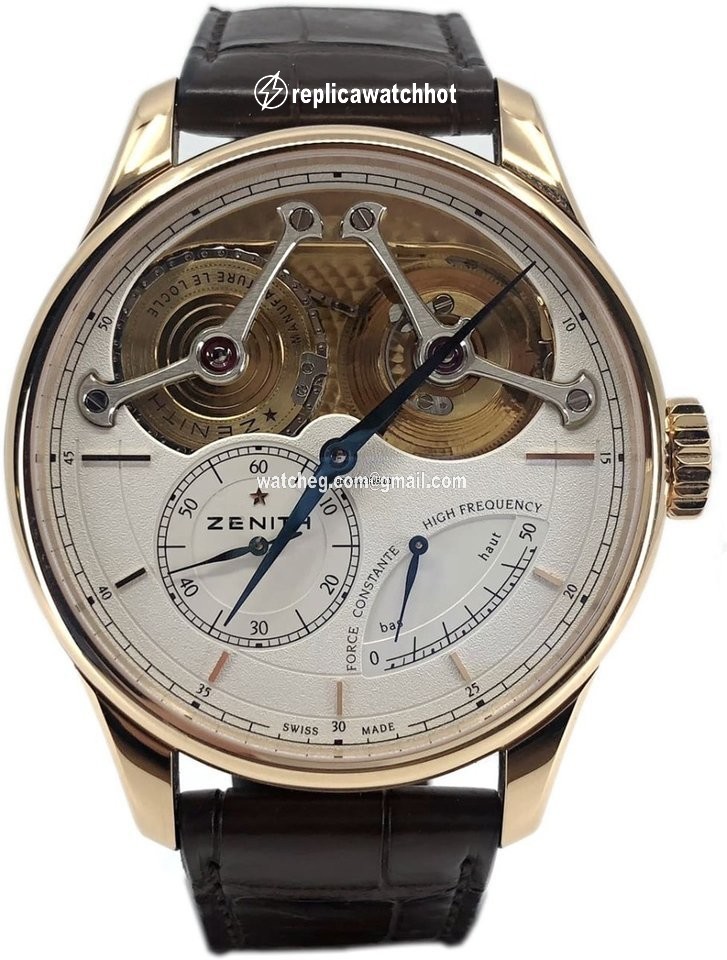 Zenith Academy Mens watch Unisex Manual winding Rose gold 182210481001C713