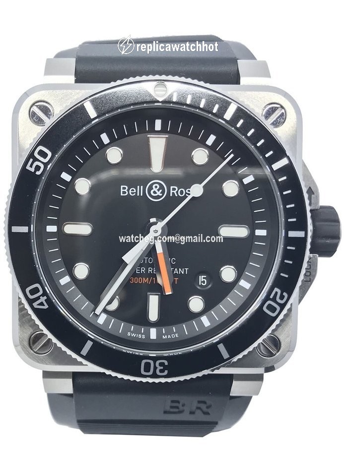 Bell & Ross BR 03-92 Steel Mens watch Unisex Automatic BR0392-D-BL-ST-SRB