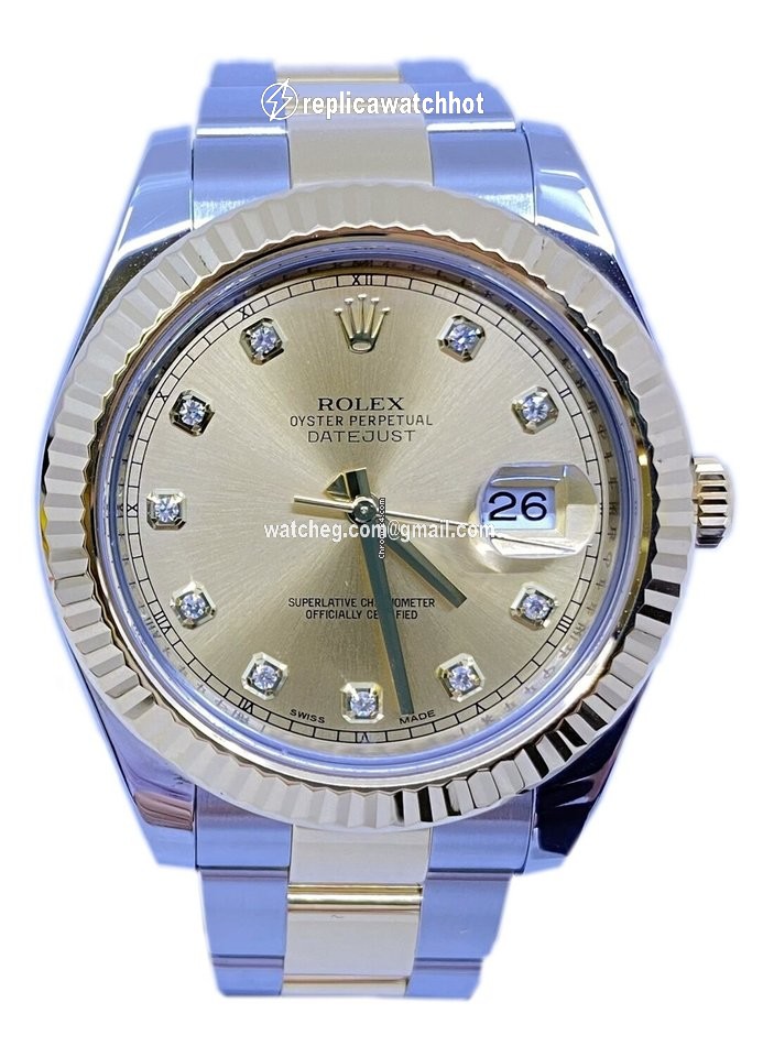 Rolex Datejust II Mens watch Unisex Gold Steel Automatic II 116333