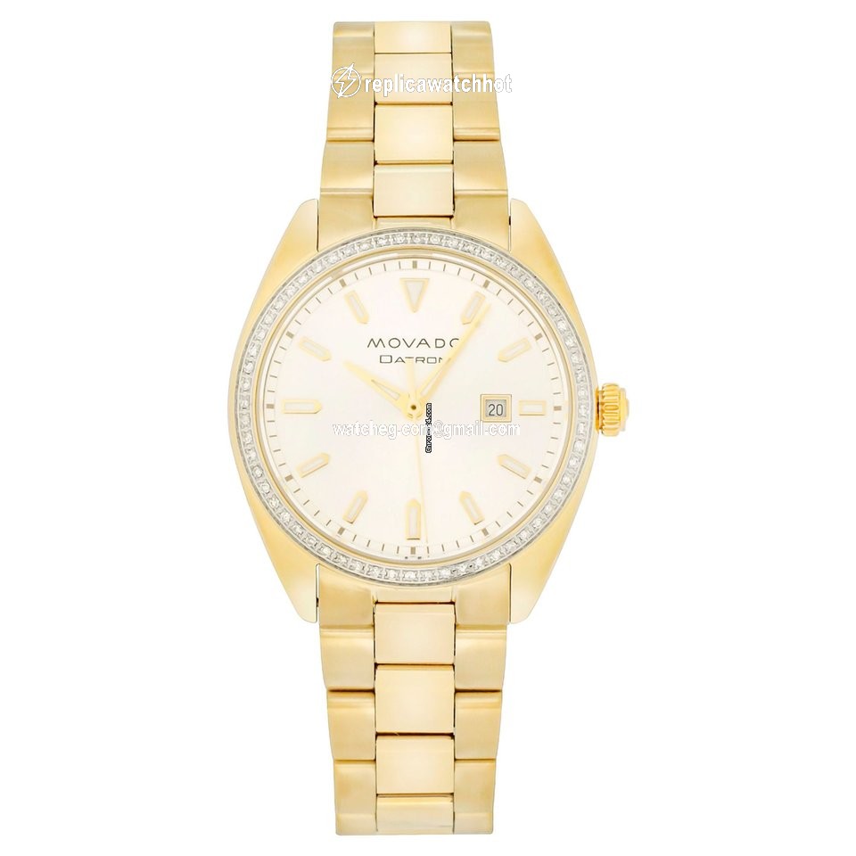 Movado Datron Womens watch Quartz Gold Steel 3650070