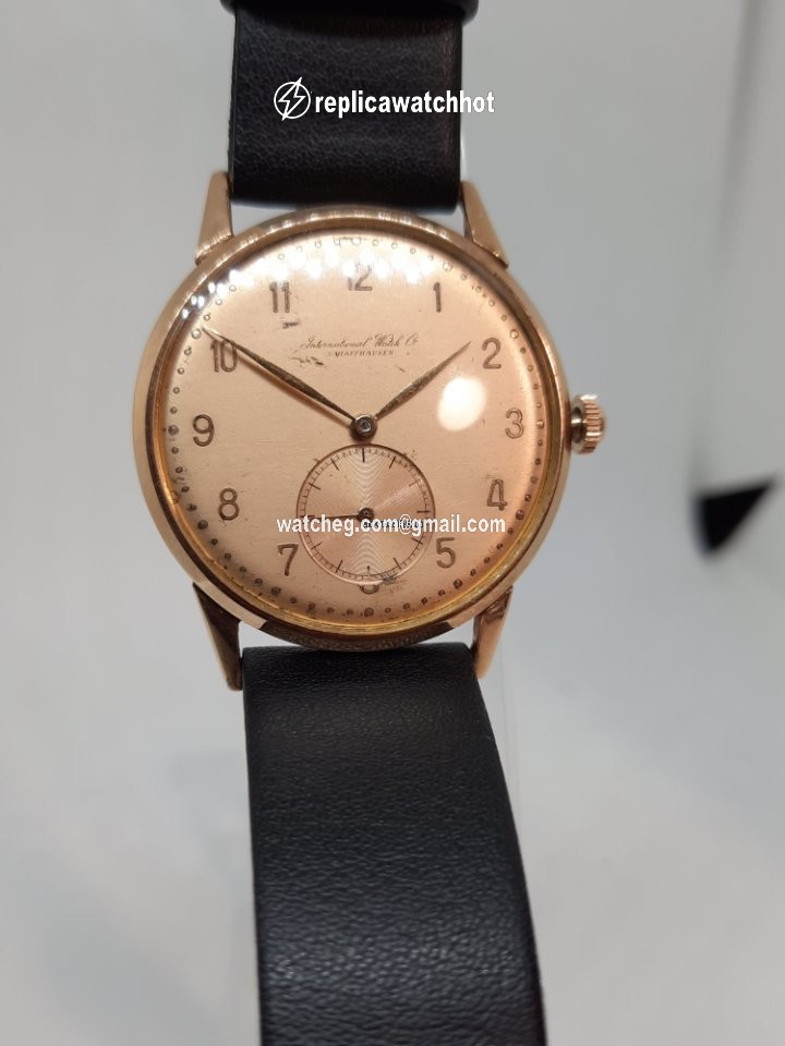 IWC Mens watch Unisex Manual winding Rose gold c62