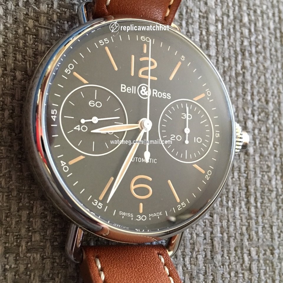 Bell & Ross Vintage Mens watch Unisex Steel BRWW1-MONO-HER SCA