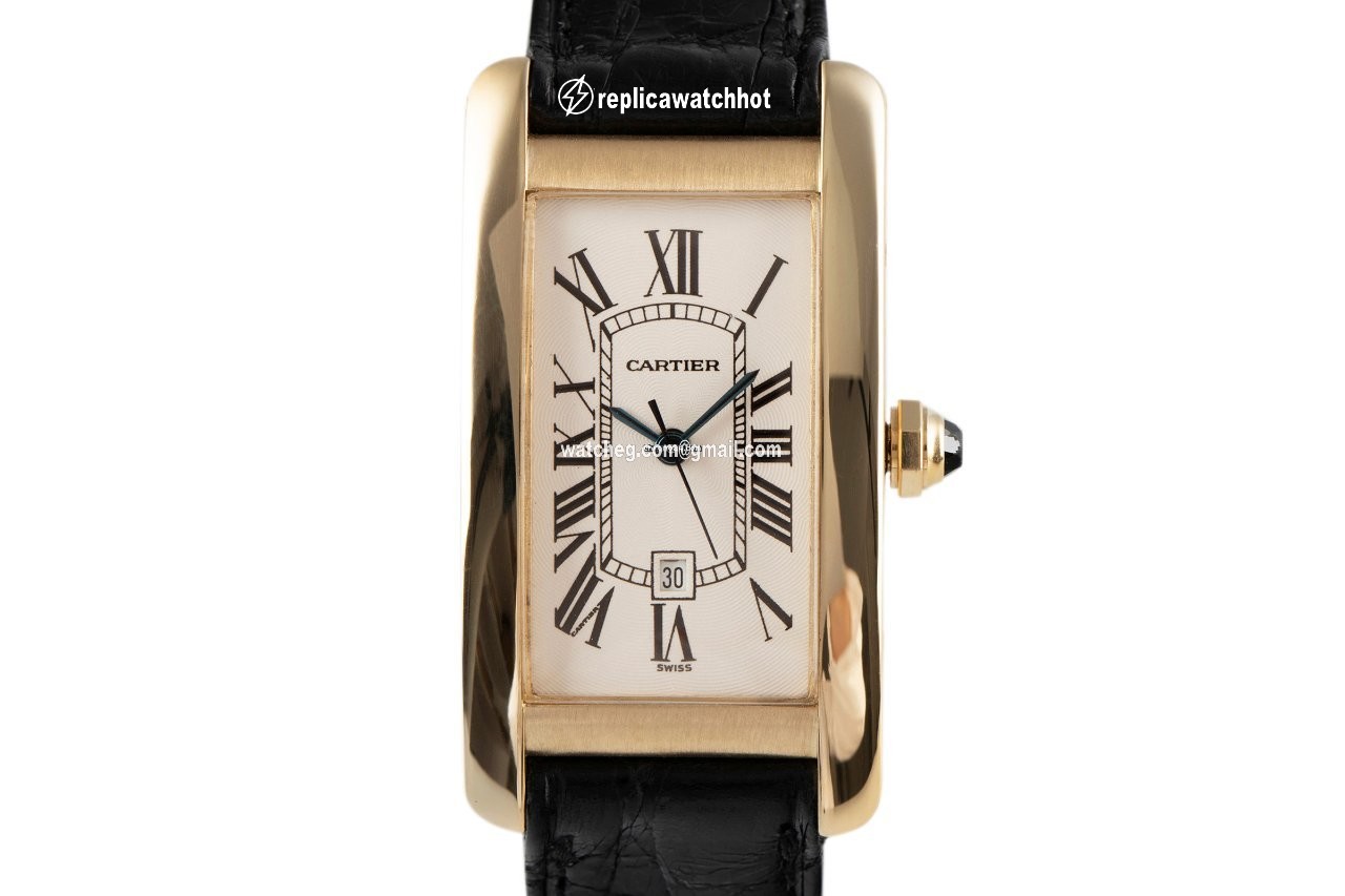 Cartier Tank Americaine Mens watch Unisex Automatic Yellow gold 2483