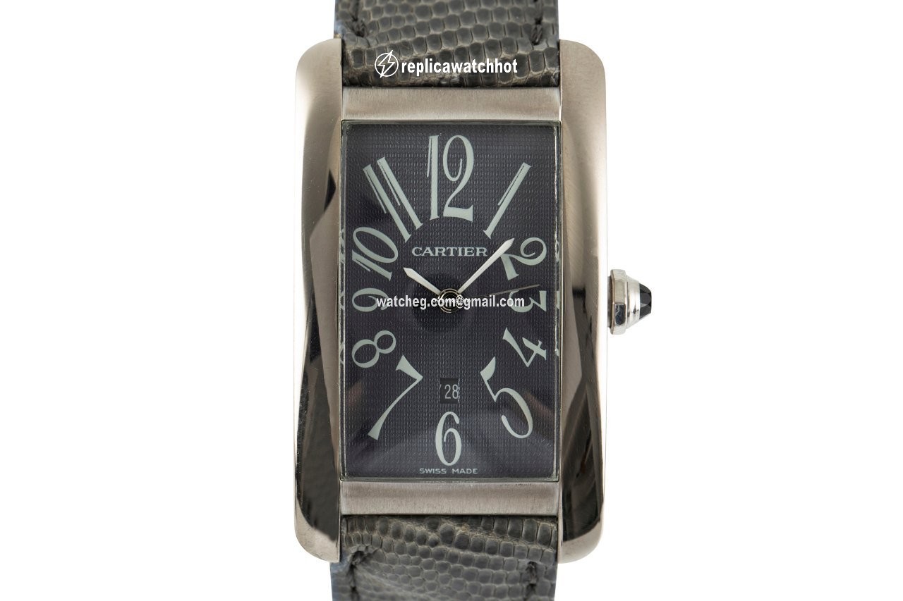 Cartier Tank Americaine Mens watch Unisex Automatic White gold 1741