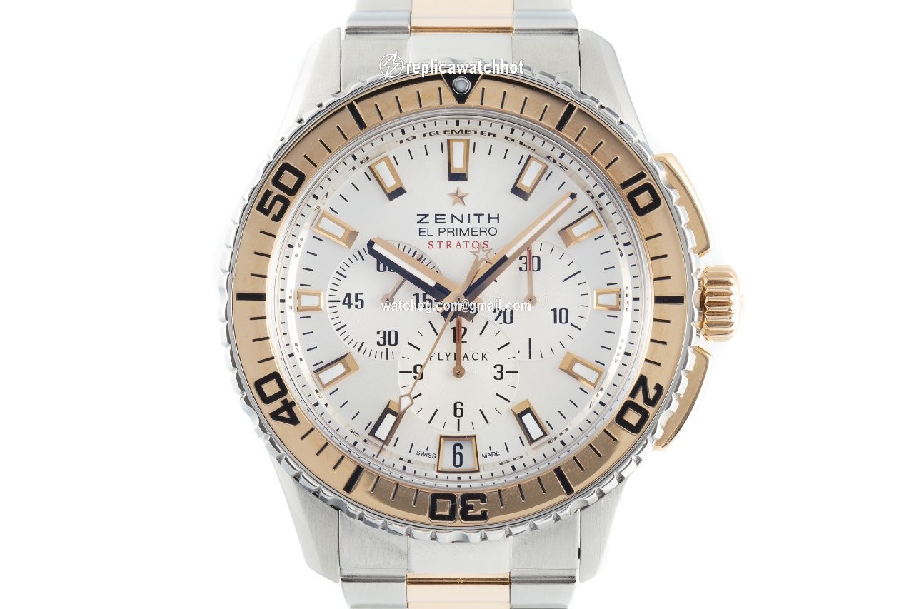 Zenith El Primero Stratos Flyback Mens watch Unisex Automatic Gold Steel 51.2061.405 01.M2060