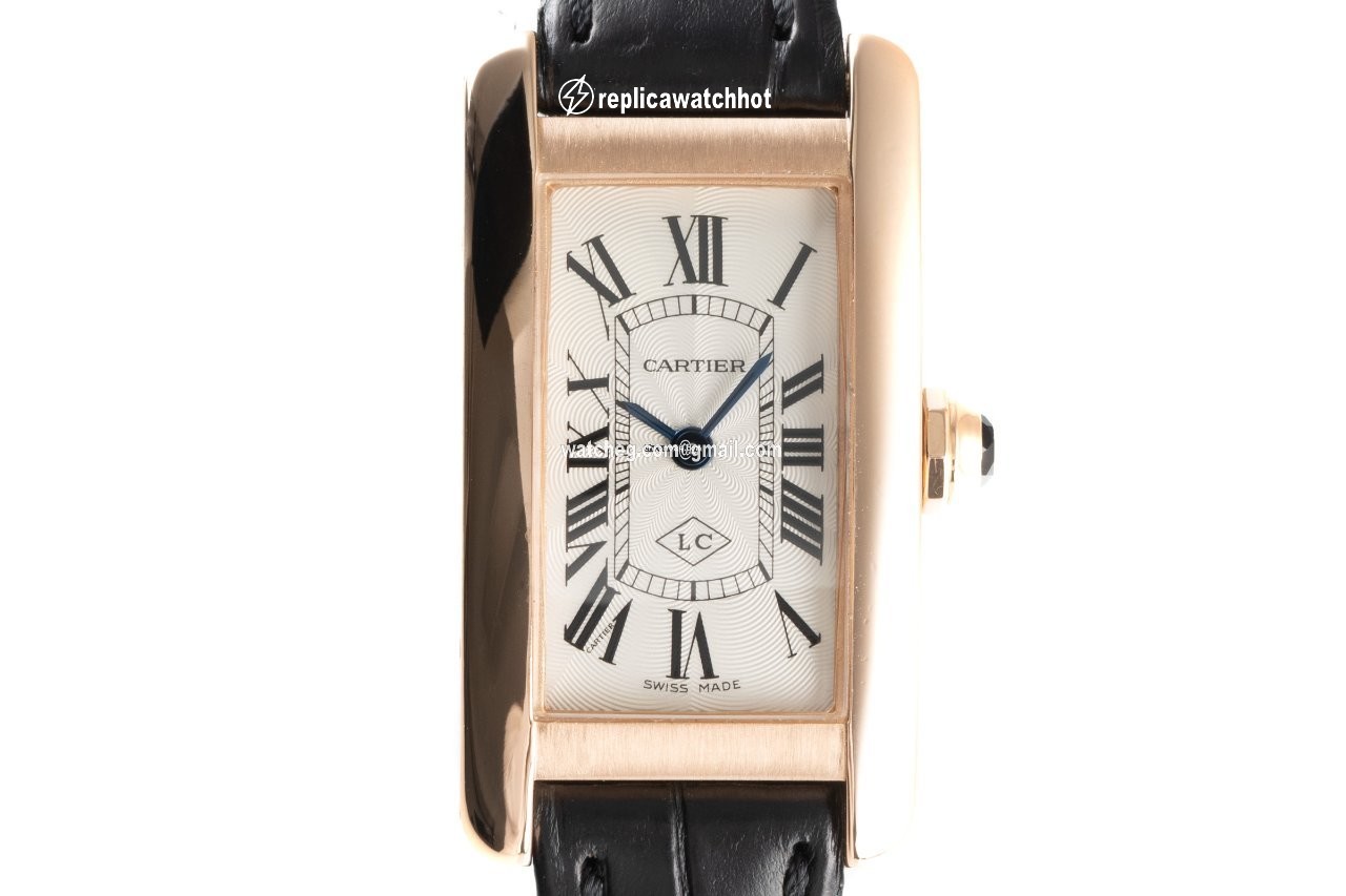Cartier Tank Americaine Womens watch Quartz Red gold 2503