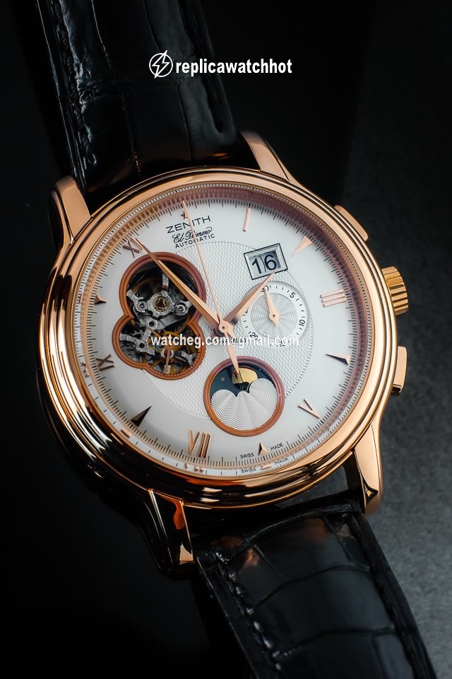 Zenith Mens watch Unisex Automatic Rose gold 18 1260 4047