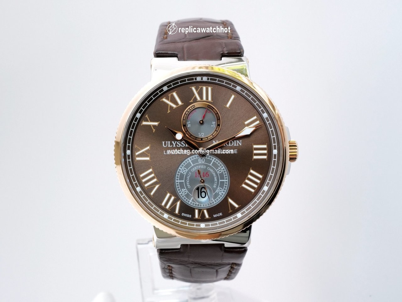 Ulysse Nardin Marine Chronometer 43mm Mens watch Unisex Automatic Gold Steel 265-67 45
