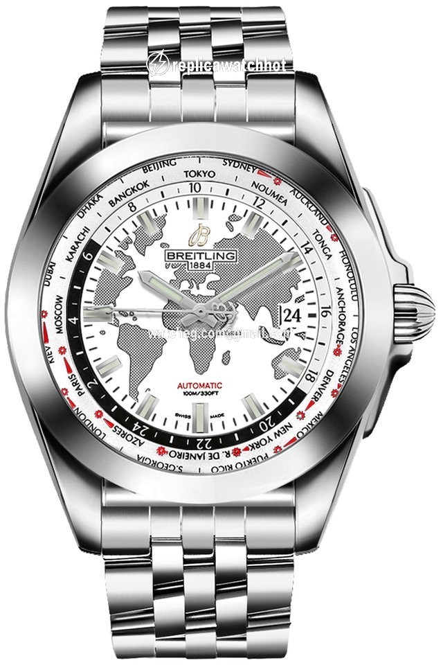 Breitling Galactic Unitime Mens watch Unisex Automatic Steel WB3510U0-A777-375A