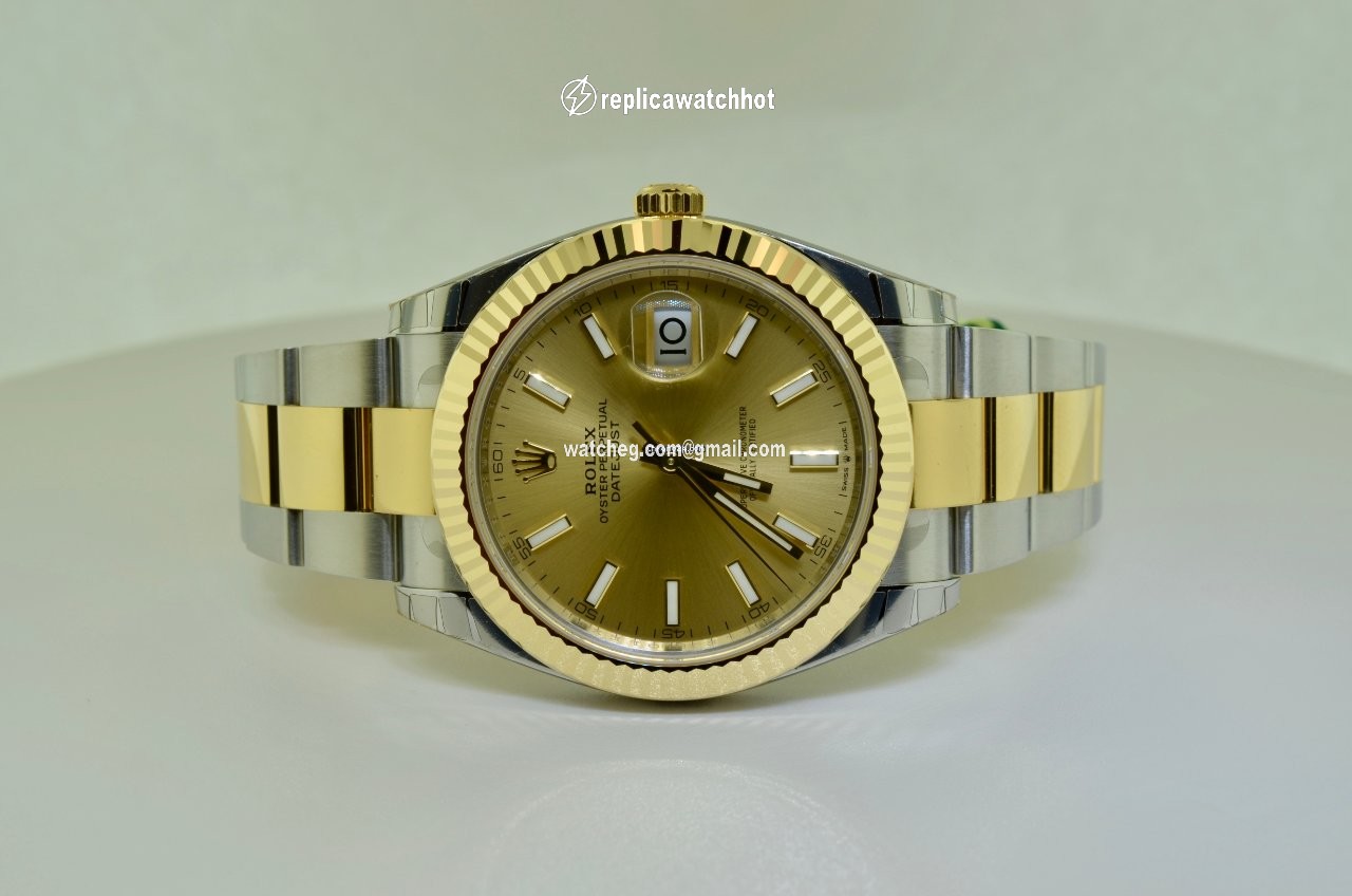 Rolex Datejust 41 Mens watch Unisex Gold Steel Automatic 126333-0010