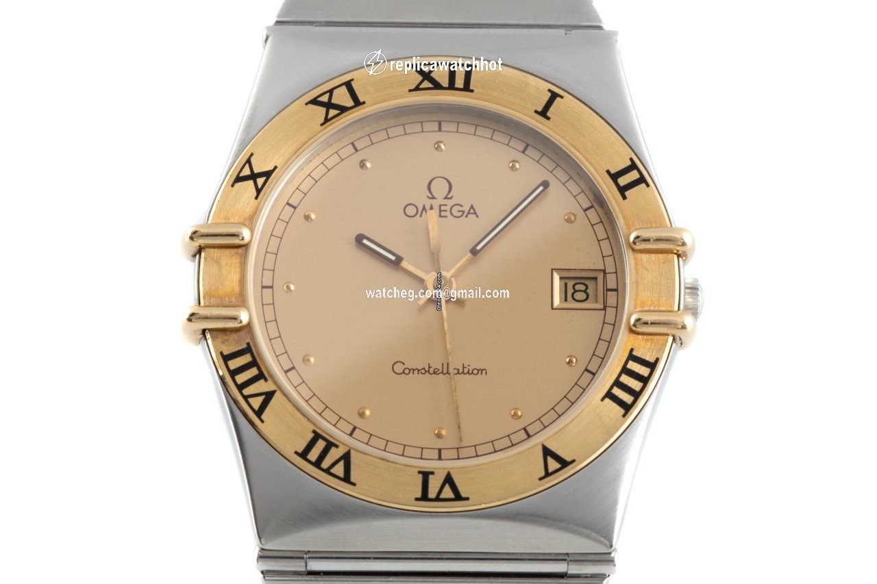 Omega Constellation Day-Date Mens watch Unisex Quartz Gold Steel 396.1070