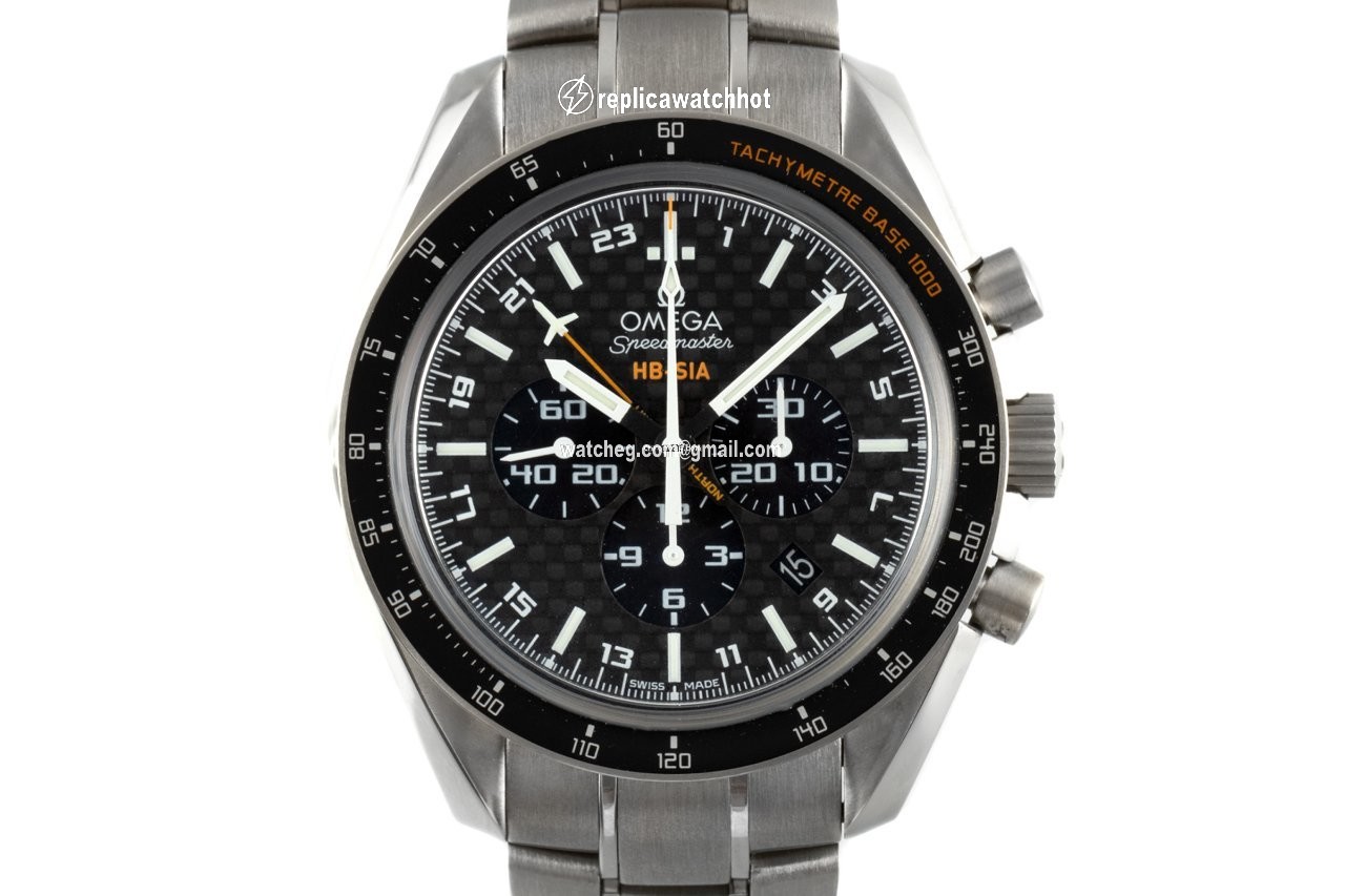 Omega Speedmaster HB-SIA Mens watch Unisex Automatic Titanium 321.90.44.52.01.001