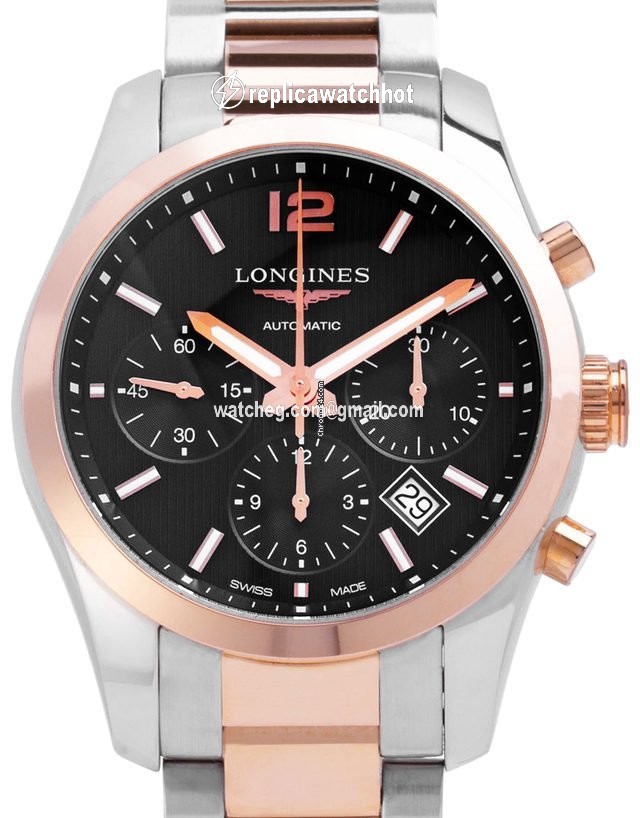 Longines Conquest Classic Mens watch Unisex Automatic Gold Steel L2.786.5.56.7