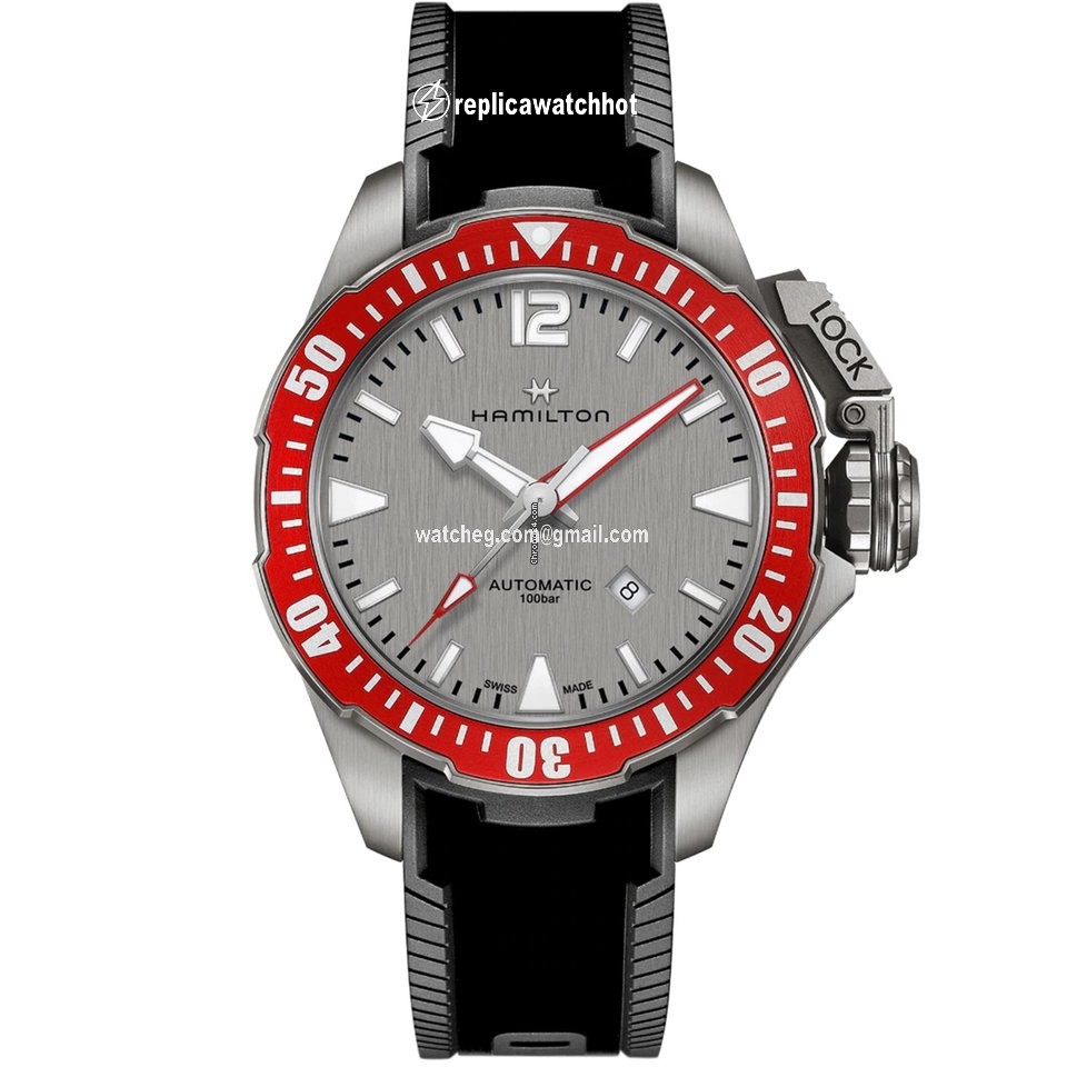 Hamilton Khaki Navy Frogman Mens watch Unisex Automatic Titanium H77805380